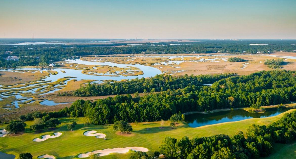 A golf course along side the ocean - Manning Insurance Service.